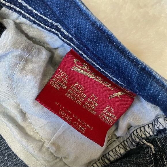 Seven7 Straight Leg Flap Pockets Denim Jeans - Girls 12 - Picture 8 of 9